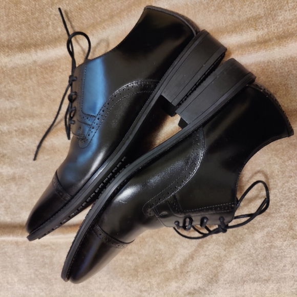 Stacy Adams Abbott Slip Resistant cap toe oxfords, Size 9W, Excellent Condition - Picture 5 of 14